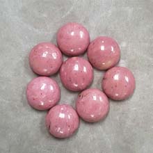 14MM ROUND CABOCHON NEW RHODONITE(8PCS/BAG)